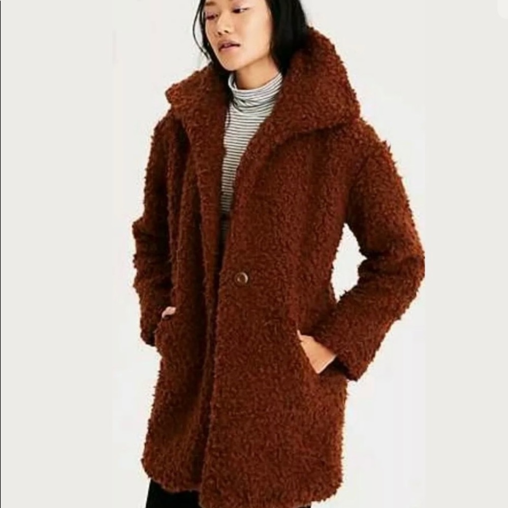 American Eagle fleece/teddy coat